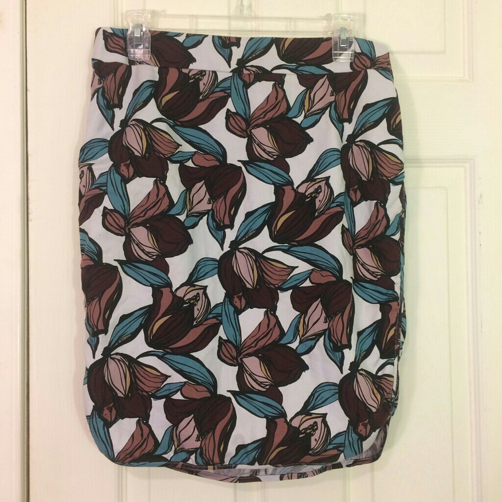 Loft Floral Pencil Skirt size 10